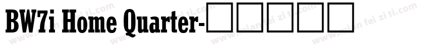 BW7i Home Quarter字体转换